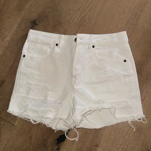 O’Neill white jean shorts